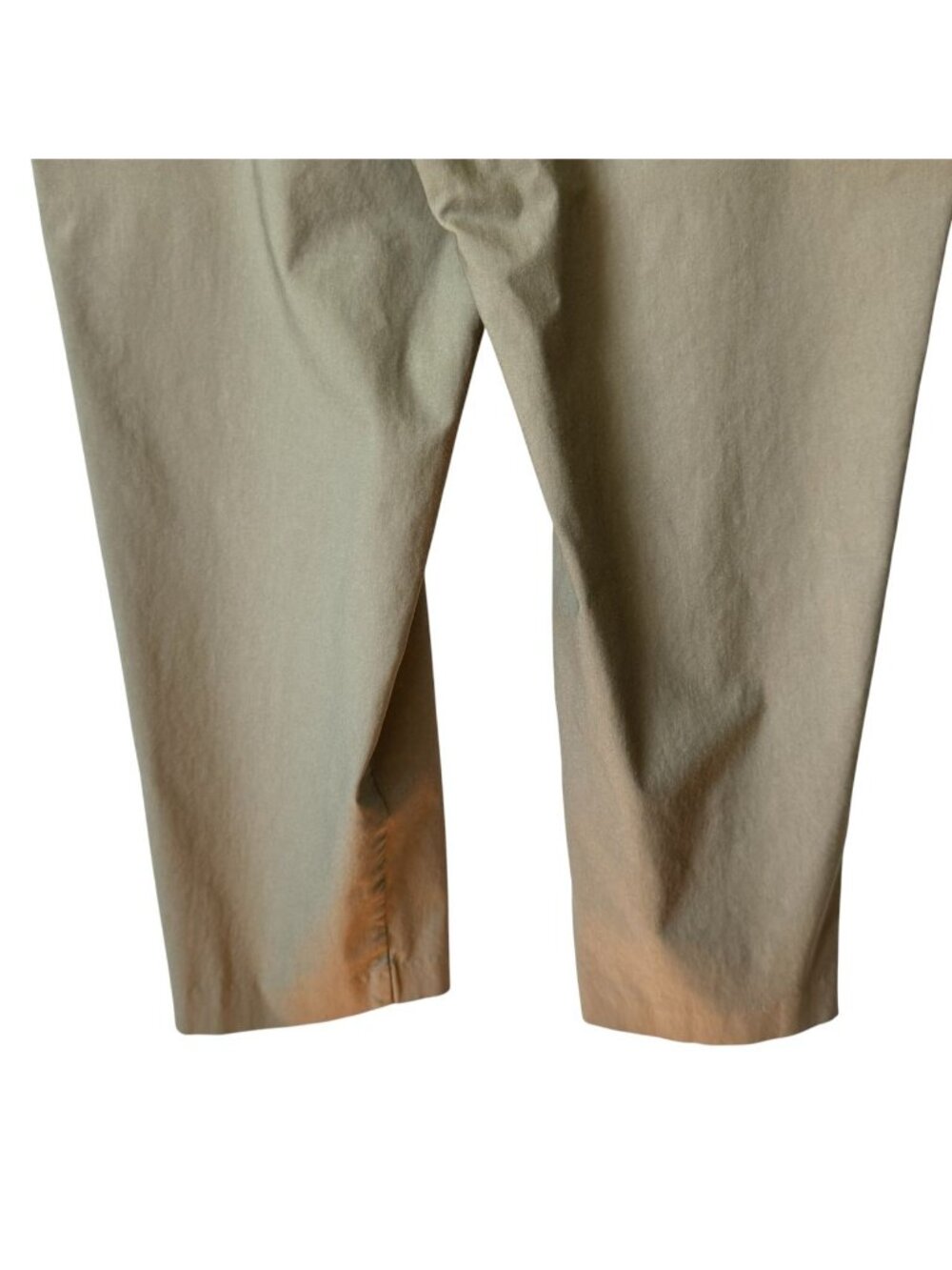 Alfred Dunner Womens Plus-Size 20W Cropped Stretch Pants In Taupe Brown - Picture 9 of 14